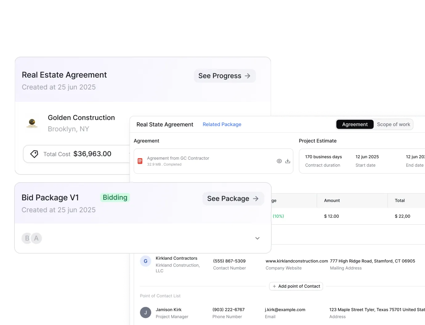 Bidding & Agreement