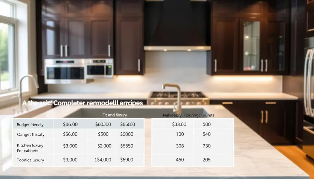 kitchen remodel price overview