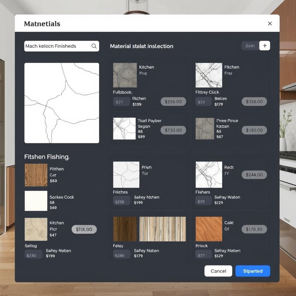 Different countertop materials with price comparisons for New York kitchen renovations